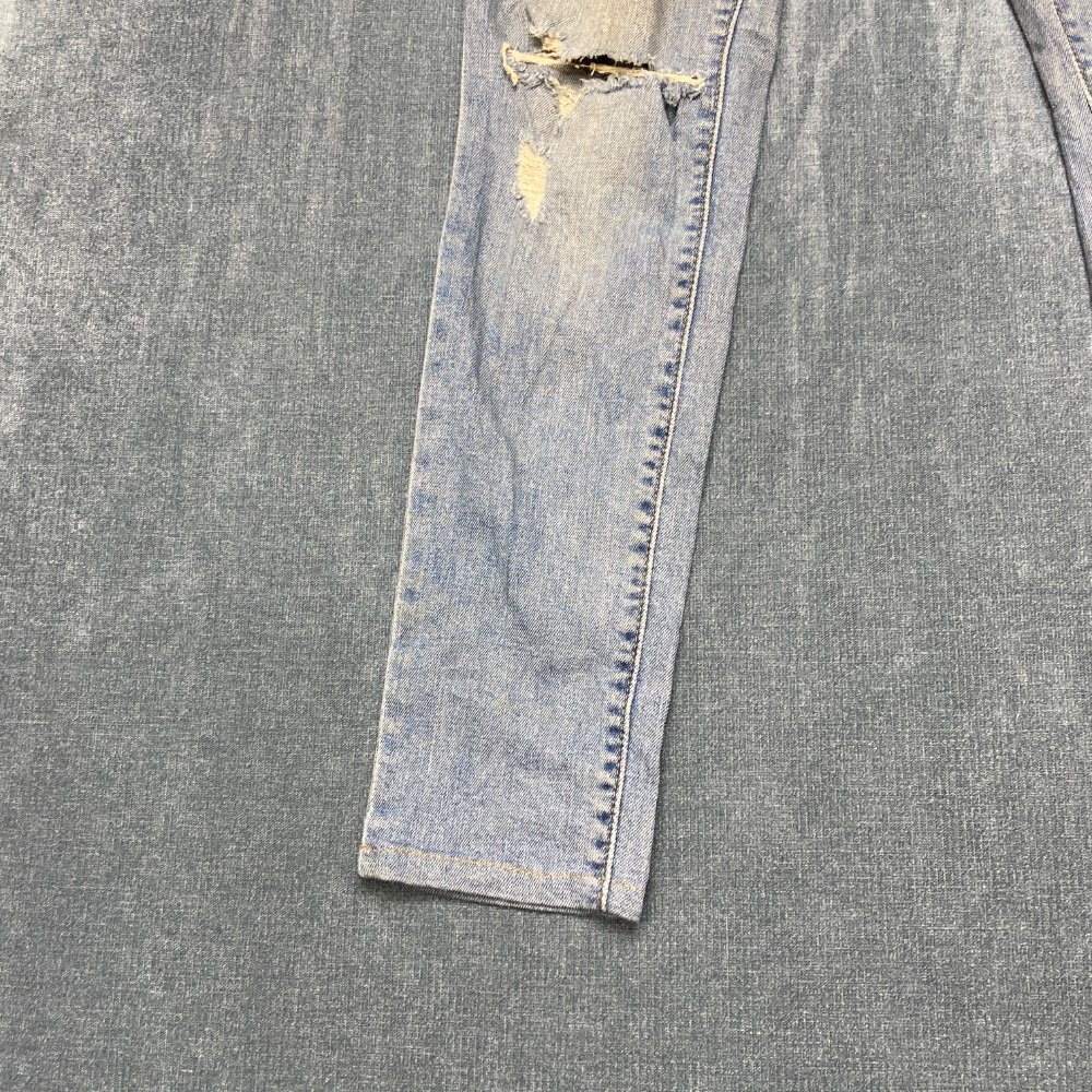 VTG Levi's 711 Altered Jeans Womens 27x30 Blue Denim Cotton Stretch Distressed - Picture 10 of 13
